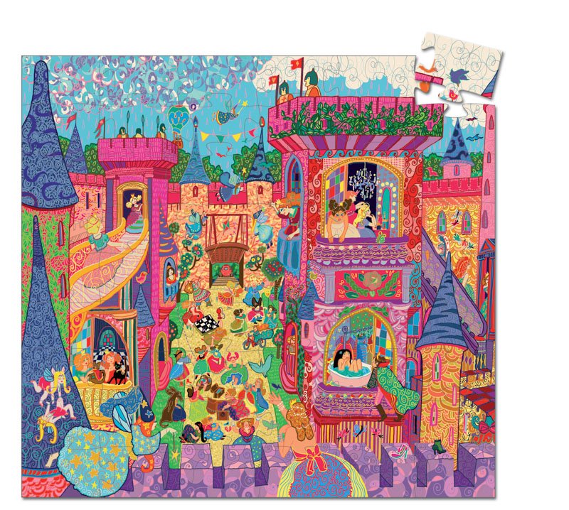 Djeco Silhouette Puzzle Fairy Castle 54pc