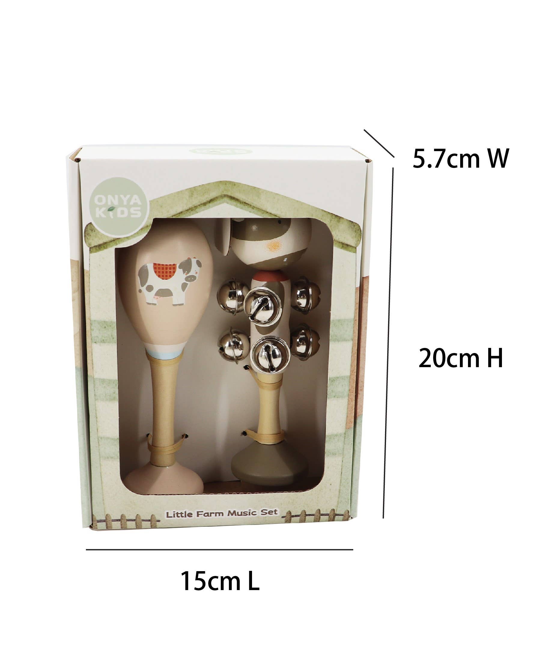ToysLink - Onya Kids 2pcs Farm Music Set-Cow