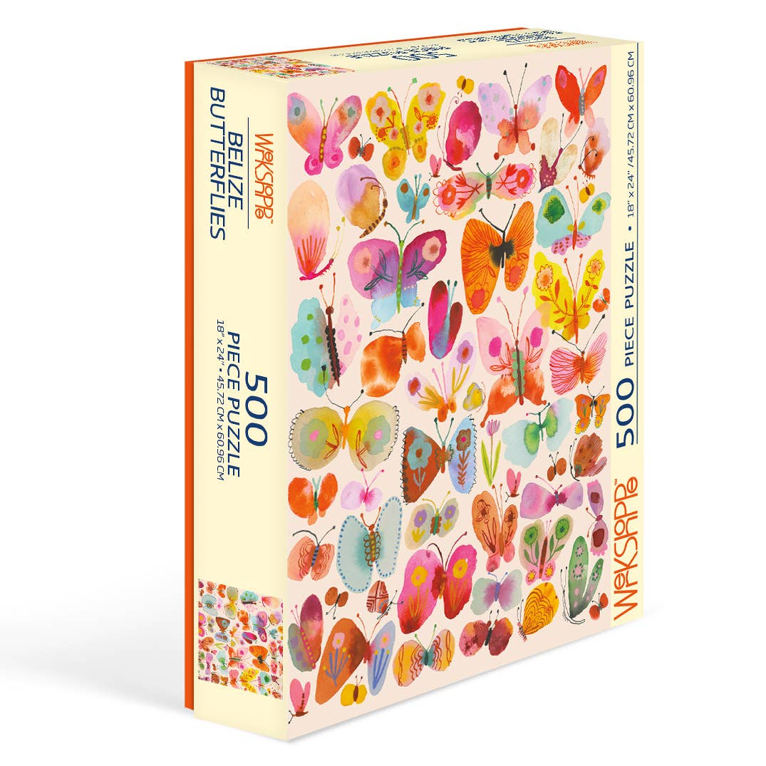WerkShoppe Puzzle | Belize Butterflies 500 Pc