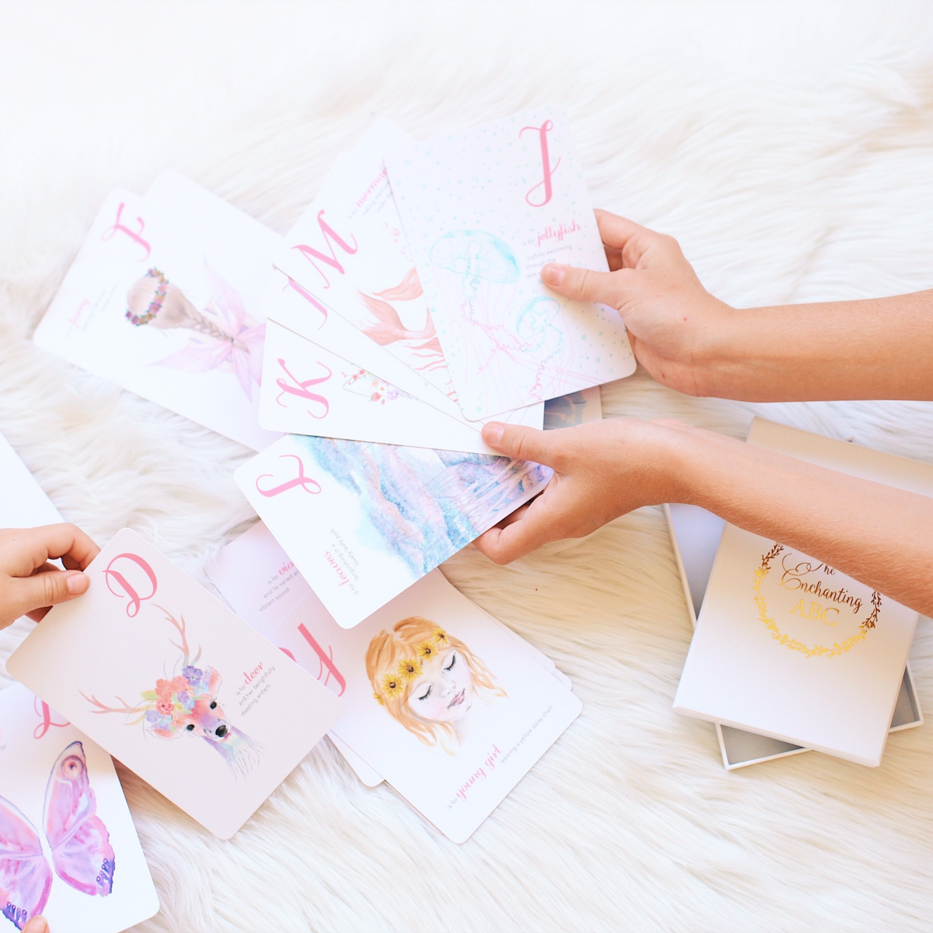Adored Illustrations | The Enchanting ABC Flash Cards