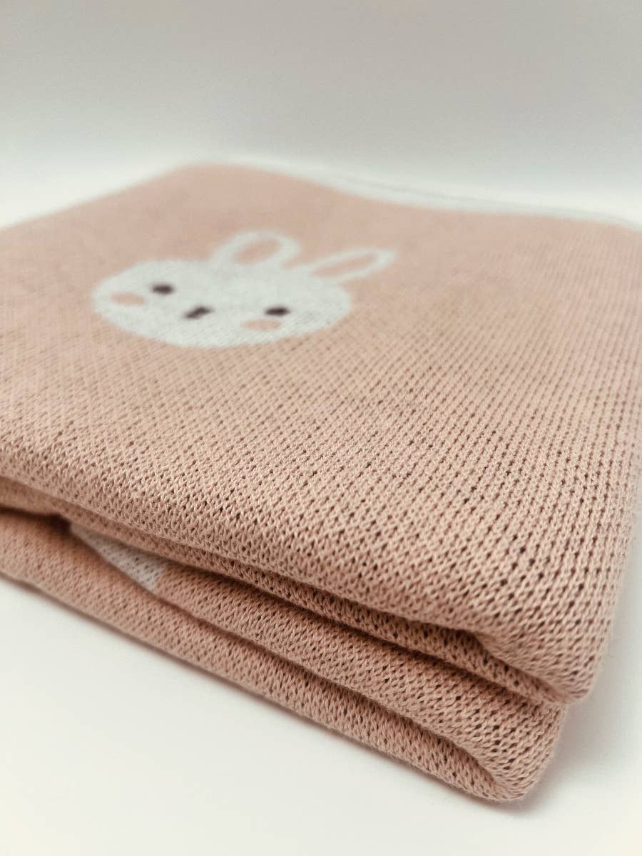 ToysLink - Onya Kids Cotton Knitted Blanket - Bunny