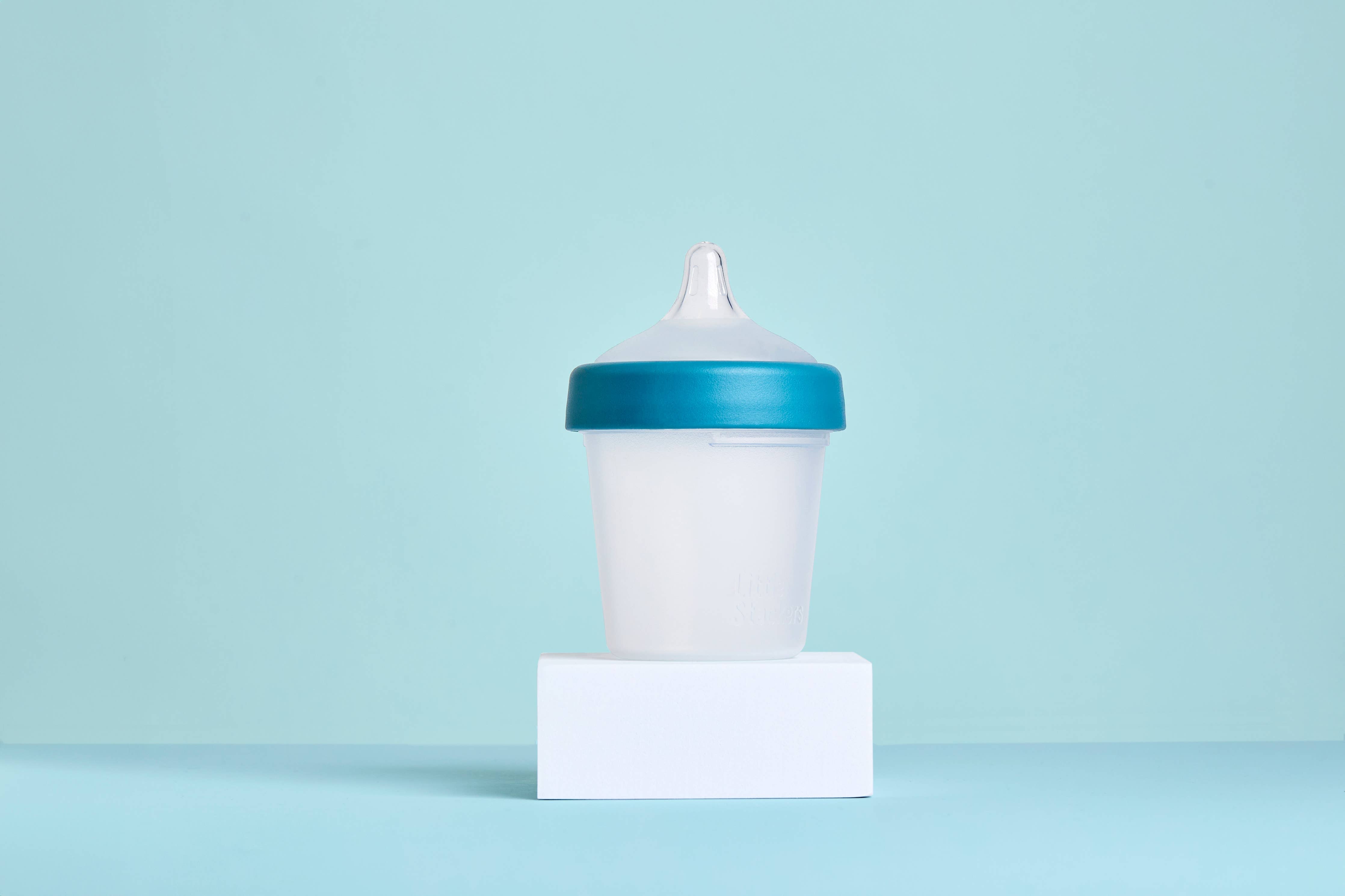 Little Stackers - 180ml Baby Bottle Two Pack: Teal Navy / Latchtastic - Slow