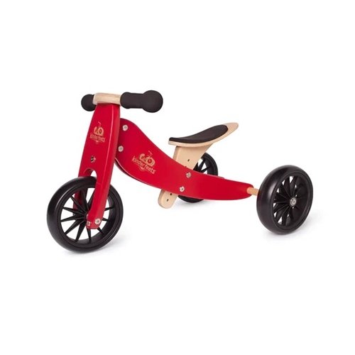 Kinderfeets Tiny Tots 2 in 1 Trike Cherry Red