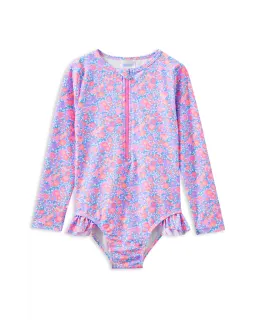 Milky | Pretty Posy Long Sleeve Swimsuit
